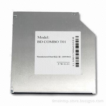 6x BD-ROM SATA Combo Drive for Laptops, with 12.7mm Slim Standard Height, Supports Blu-ray Disc